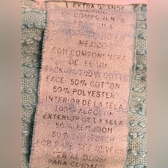 Adonna terry cloth grannycore modest maxi robe with front t zipper, size Large. - Picture 6 of 7